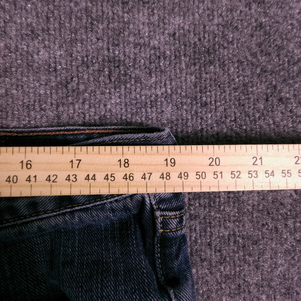 Eddie Bauer Jeans Mens 38x33‎ Straight Fit Dark Wash Blue Denim